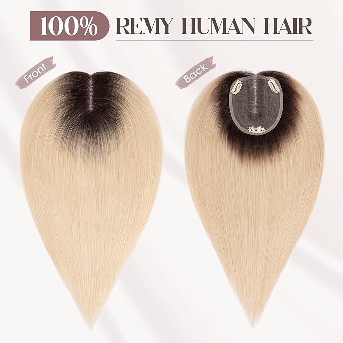 Perfect for Summer Breathable & Comfortable Straight Hair Topper for Thinning Hair