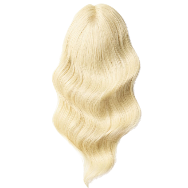 Mid-length Wavy Human Hair Topper for Thinning Hair