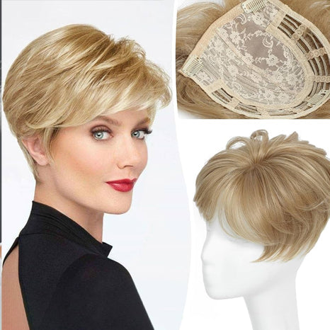Short Hair Toppers for Women with Thinning Hair,Naturally plump and shiny