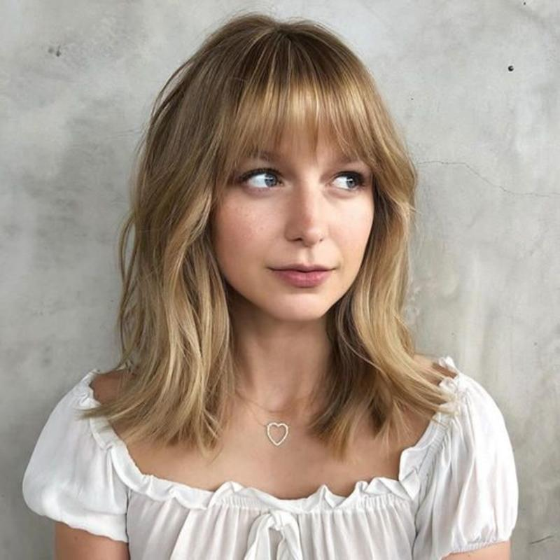 Straight Natural Hair Topper with Bangs For Women High quality Hairstyle clips in own hair blends perfectly