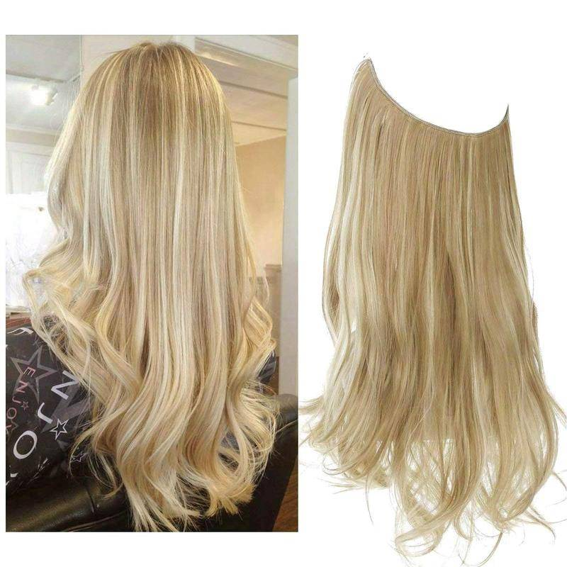 Halo Hairpiece Hidden Wire Adjustable Headband Extensions