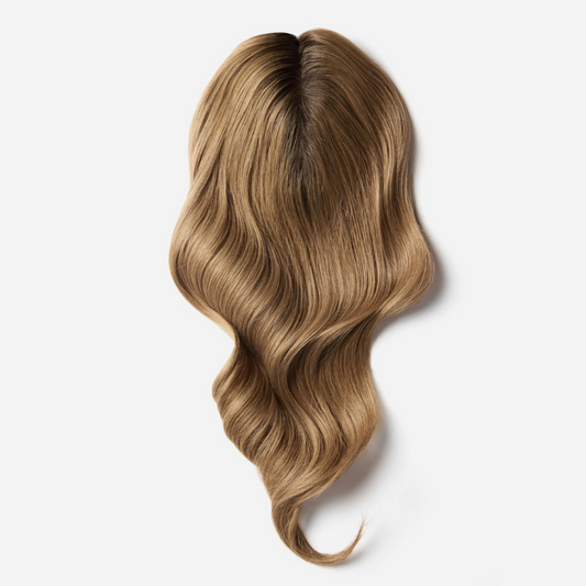 5*5 inches Mono Base Hair Toppers With Root 100% Remy Human Hair Topper For Woman