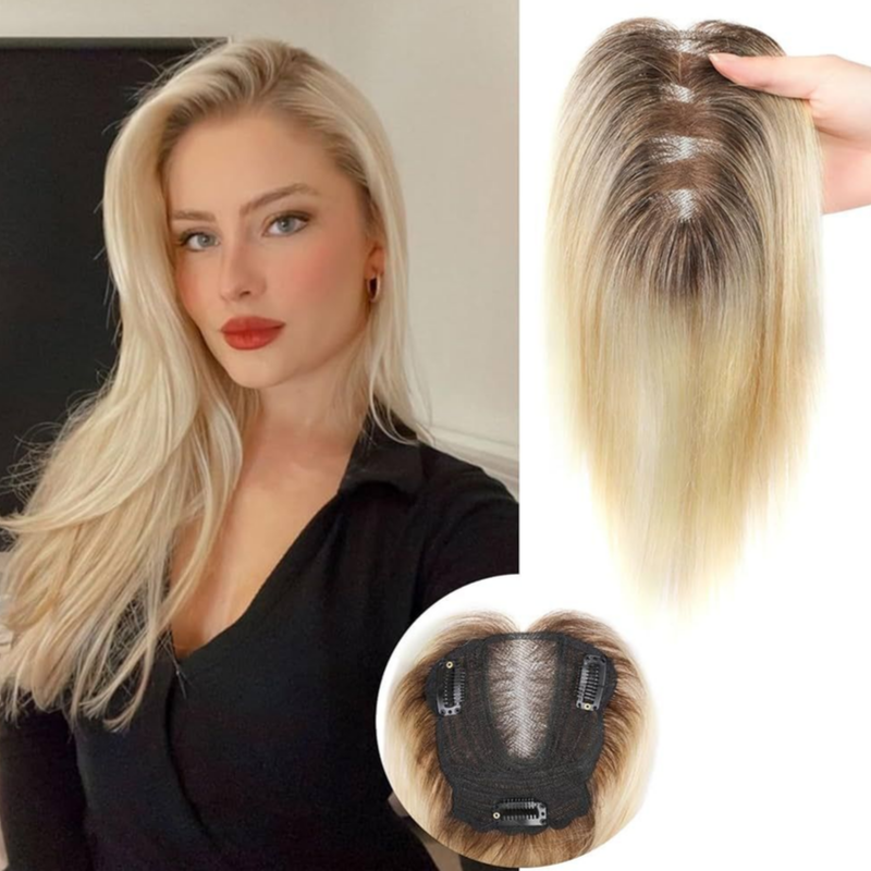2025 Hot Sale Straight Hair Topper for Women,Breathable & Natural