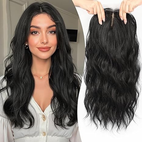 Silk Lace Base Premium Wavy Hair Topper for Thinning Hair