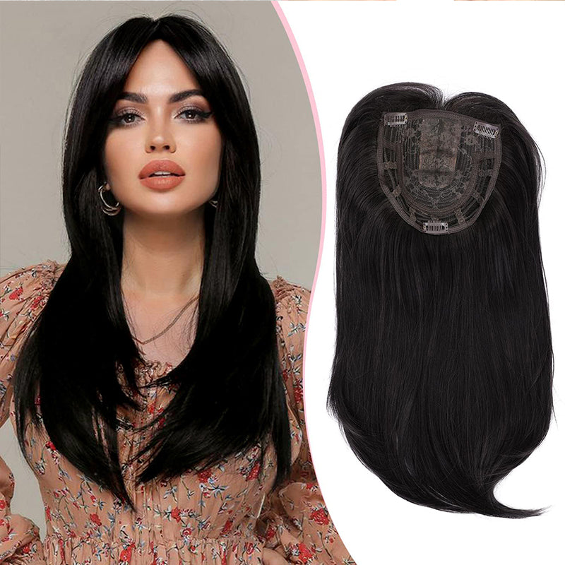 Ladies Slightly Wavy Ends Premium Hair Piece Lace Base Toppers