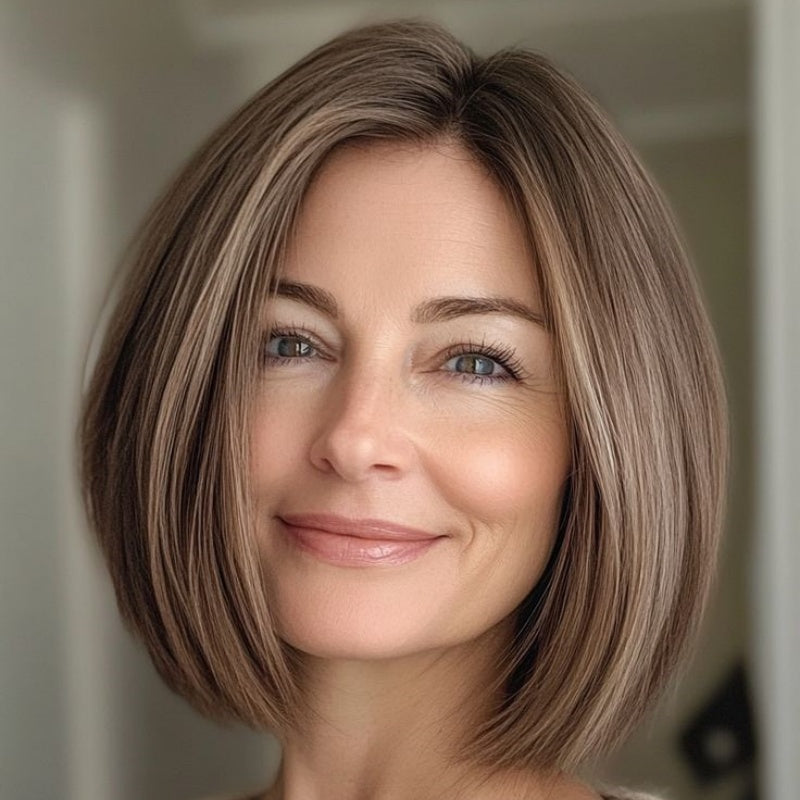 Hot Sale Free- Parted Stunning Design Straight Hair Topper without Bang🔥