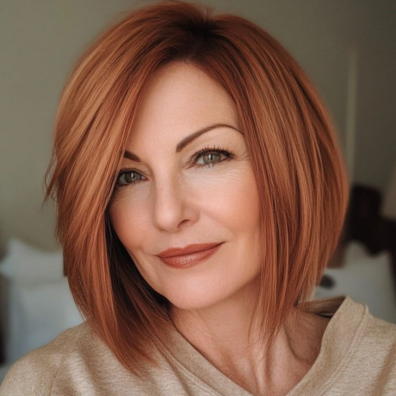 Hot Sale Free- Parted Stunning Design Straight Hair Topper without Bang🔥