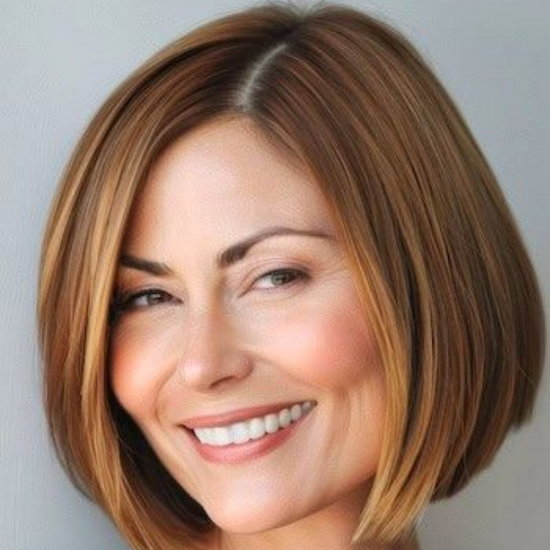 Hot Sale Free- Parted Stunning Design Straight Hair Topper without Bang🔥