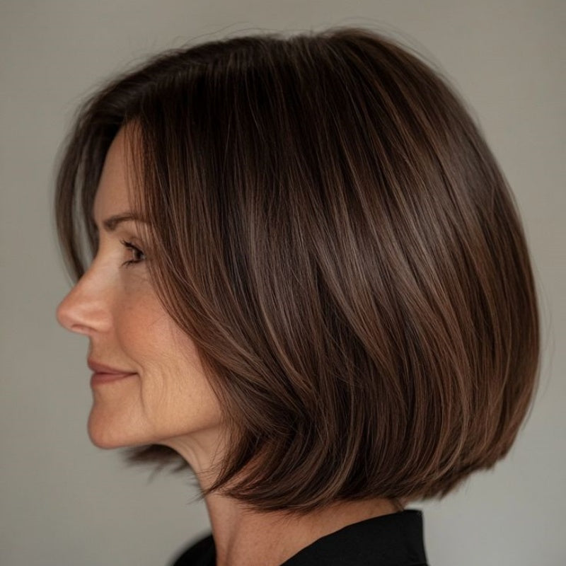 Hot Sale Free- Parted Stunning Design Straight Hair Topper without Bang🔥