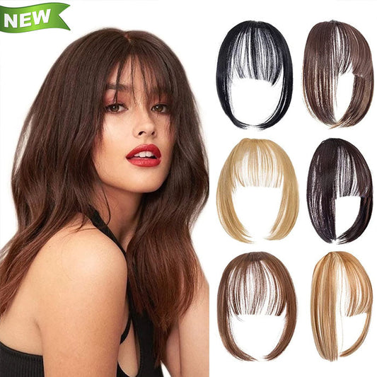 New Arrival Invisible Clip in Fringe Bangs Fake Bangs for Woman
