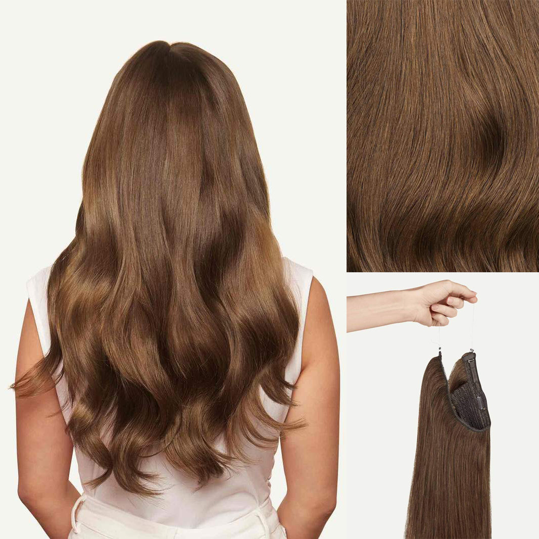 Halo Hair Extensions to Add Hair Volume and Length