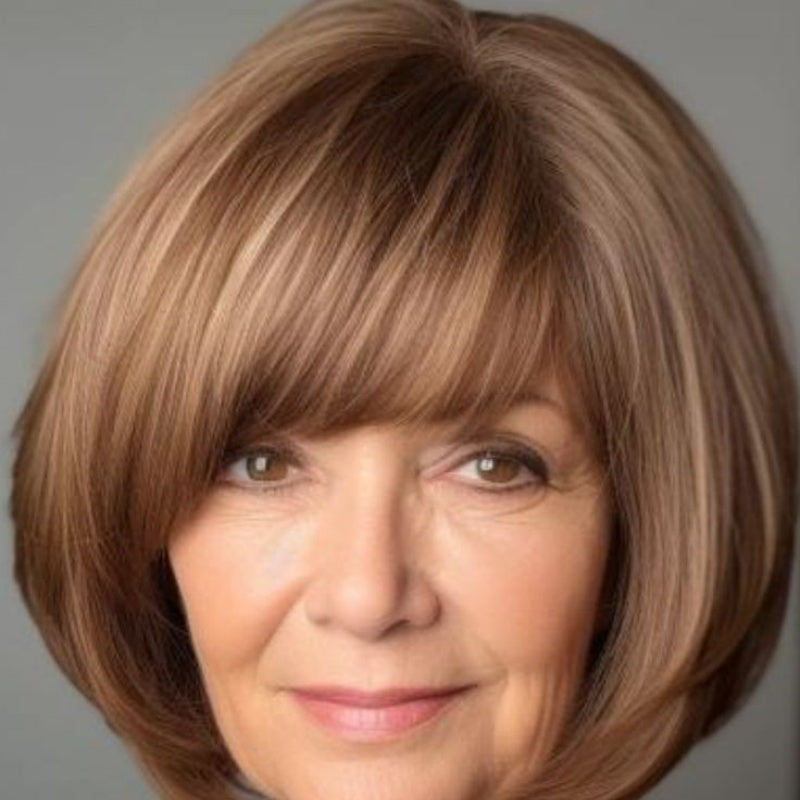 2025 Best Natual Hair Topper with Bangs for Thinning Hair