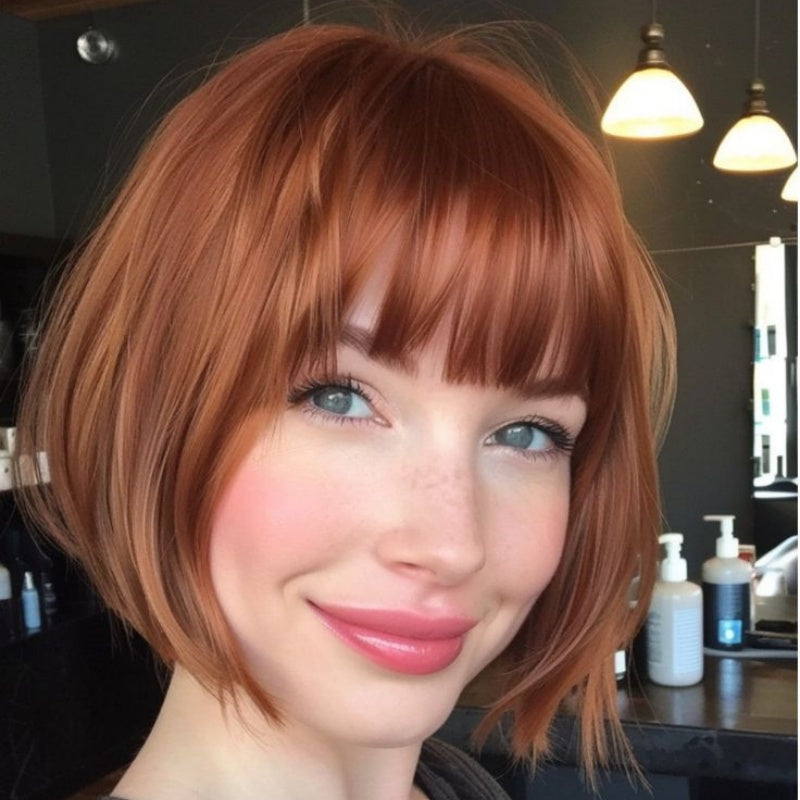 The most popular style of 2025 Younger Hair Topper with Bangs