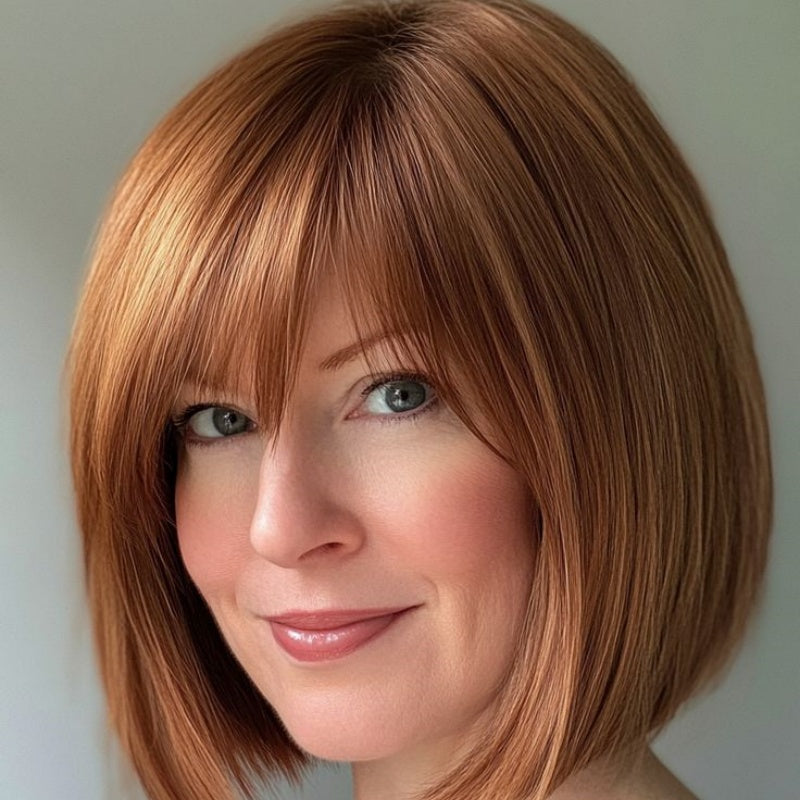 2025 Best Natual Hair Topper with Bangs for Thinning Hair
