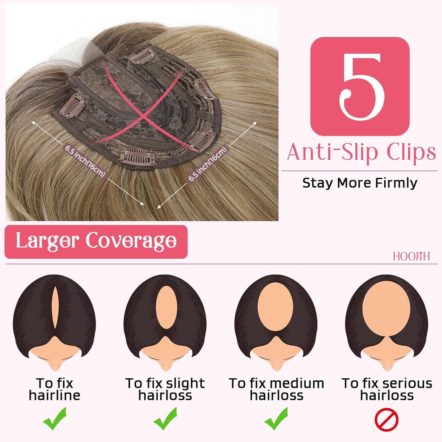 The most popular style of 2025 Younger Hair Topper with Bangs