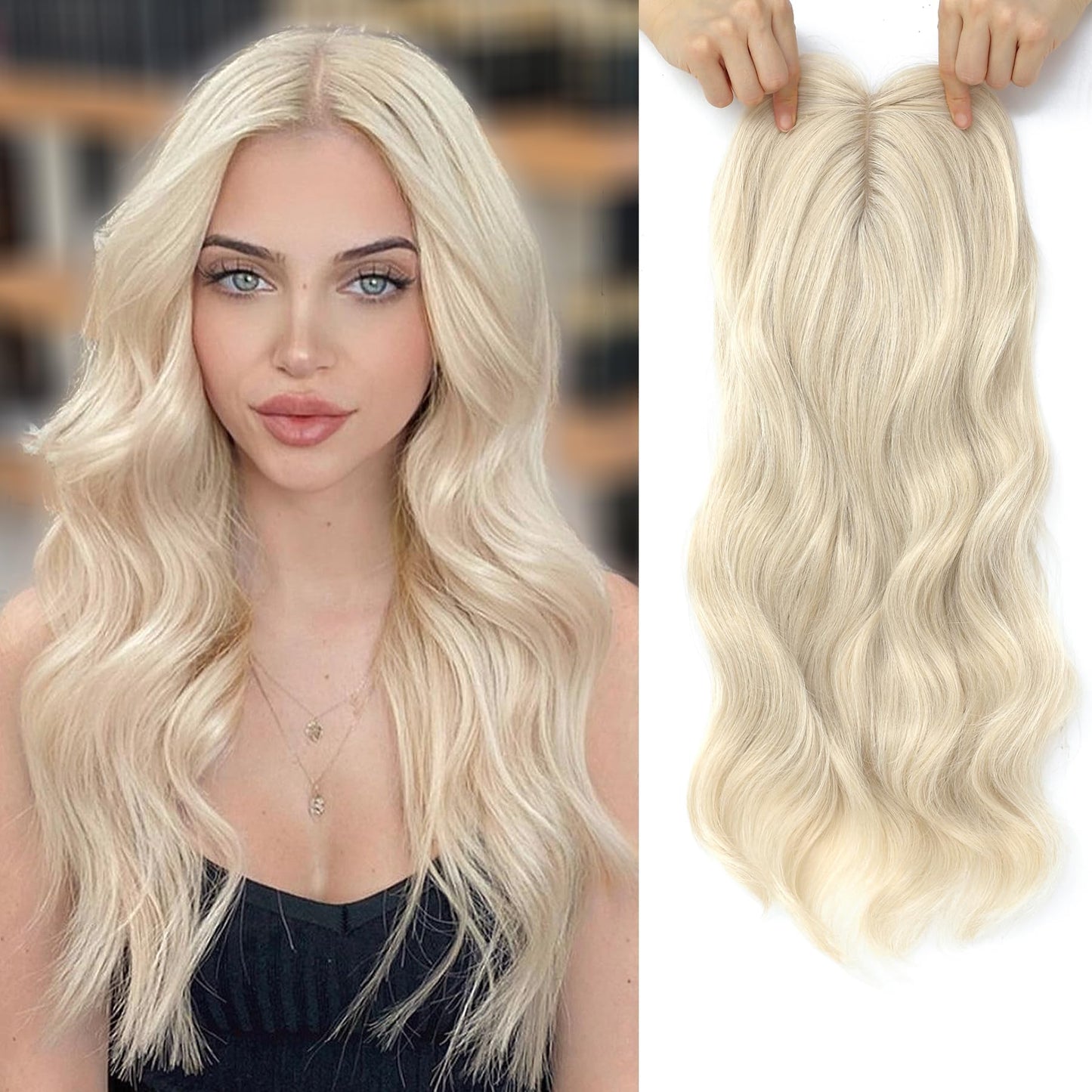 🔥Hot Sale🔥 Natural Wavy Hair Topper