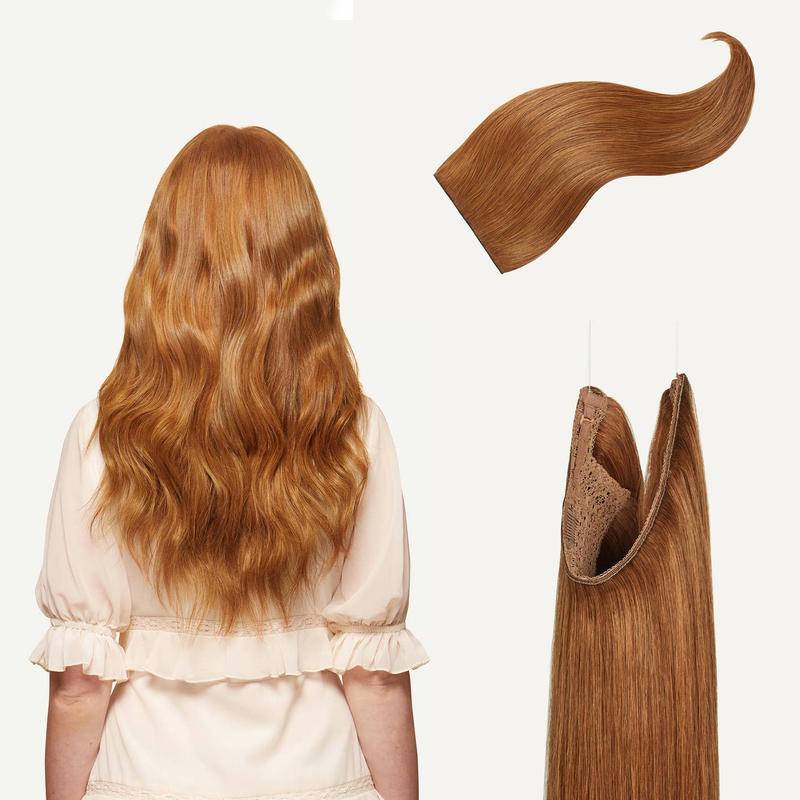 Hight Quality Halo Hair Extension Natural Hidden Wire Adjustable Transparent Wire