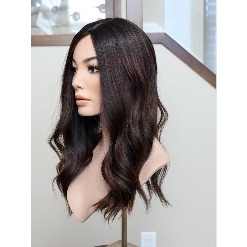 High Quality Beach Wavy Hair Topper to Make Full Hair Volume and New Style