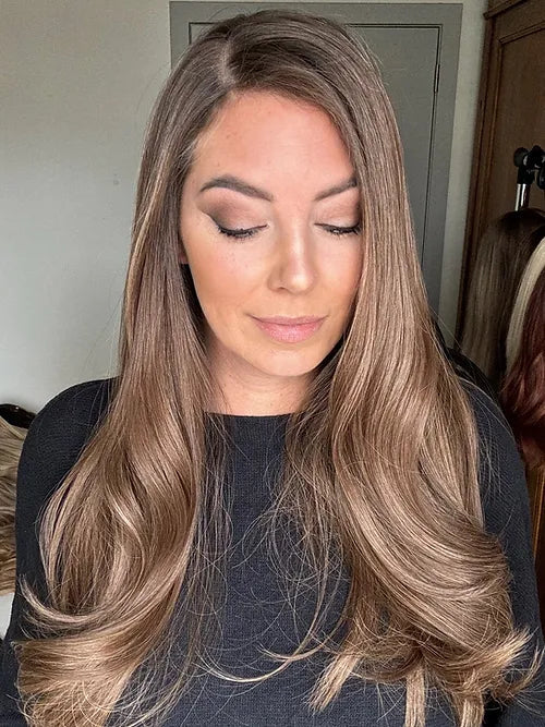 Straight Natural Hair Topper For Women High quality Hairstyle clips in own hair blends perfectly