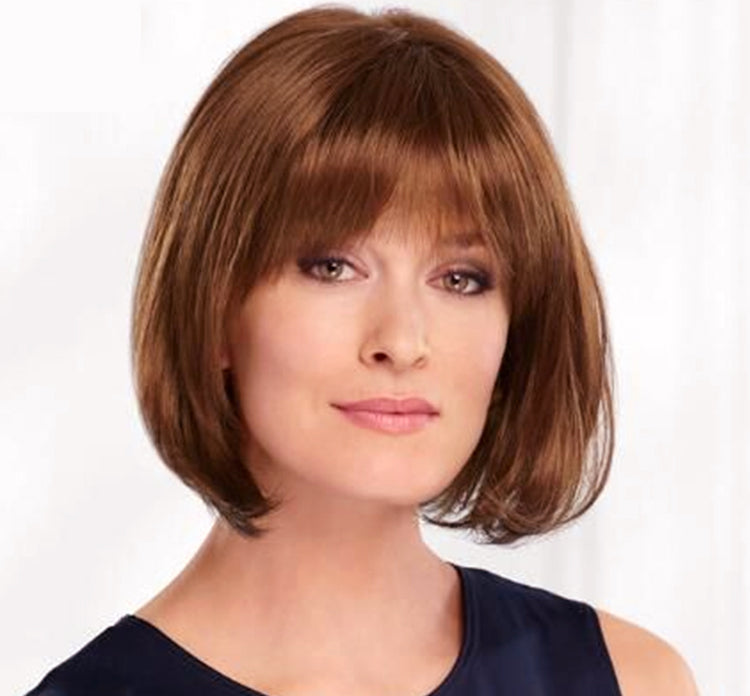 130% Natural Density Clip-In Hair Topper with Bangs