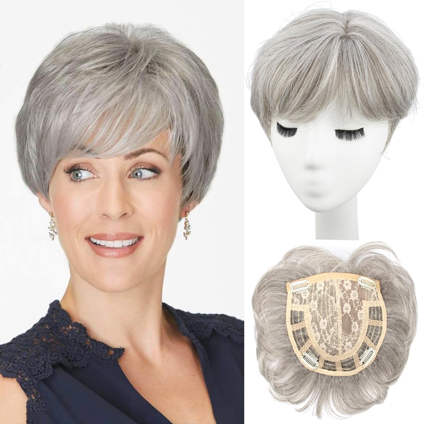 2025 Hot Sale Best Short Hair Toppers for Women with Thinning Hair