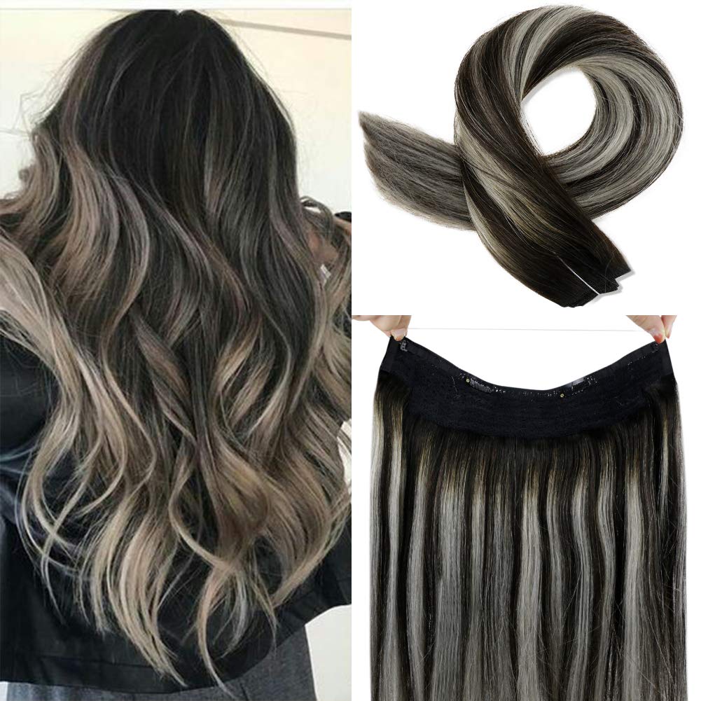 Hight Quality Halo Hair Extension Natural Hidden Wire Adjustable Transparent Wire