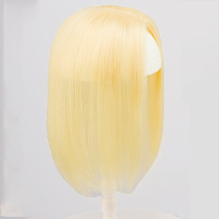 Shoulder Length Grey Full Handtied Mono Base Human Hair Topper for Women