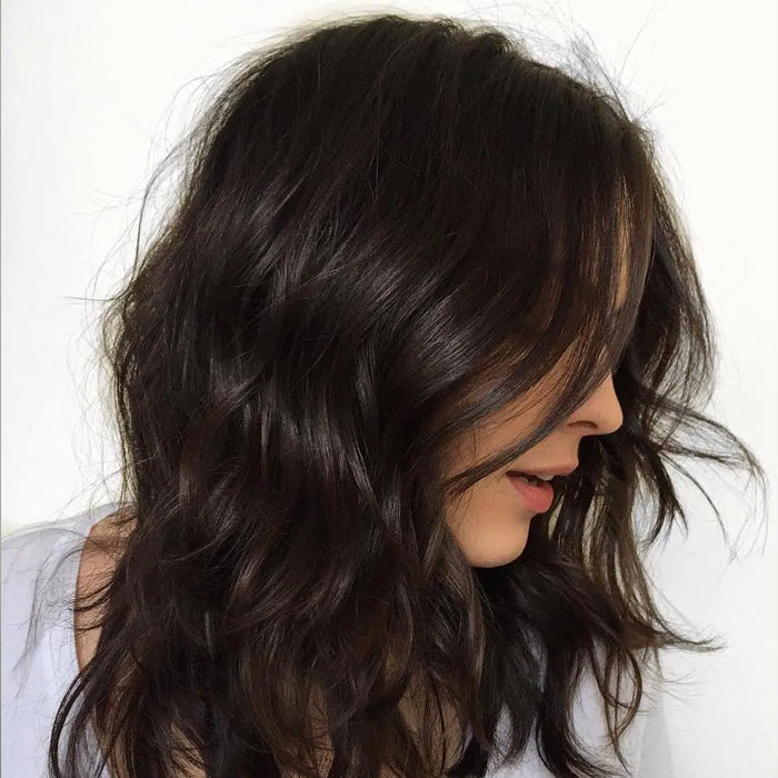 Natural Wavy Hair Topper Perfect Women thinning hair,Natural-Looking Wavy Style