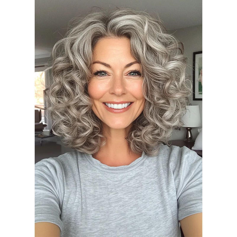 High&Quality Curly Hair Toppers for Women with Thinning Hair ,Change your hairstyle in a minute