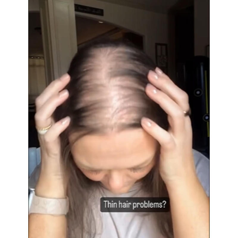 US Clearance Sale: Human Hair Clip-In Topper, Silk Base Made with Real Human Hair.