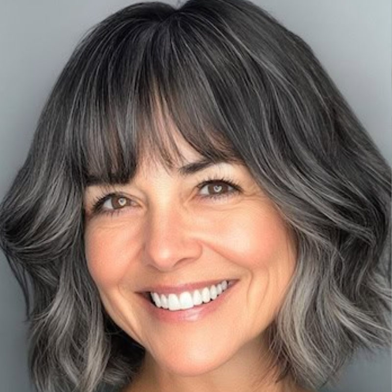 Hot Sale Premium Wavy Hair Topper With Bangs for Thinning Hair – Natural Looking Voluminous Human Hair
