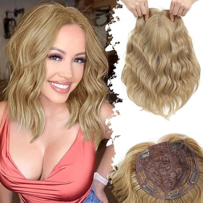 Ladies Wave Short Hair Toppers for Volume and Length