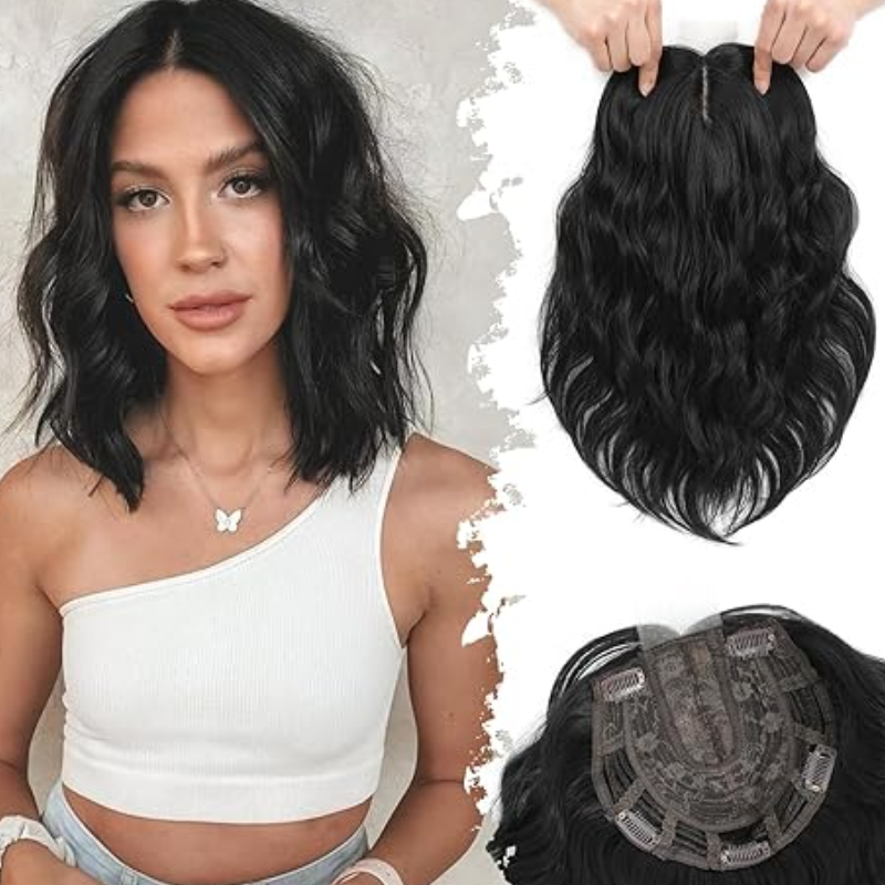 Ladies Wave Short Hair Toppers for Volume and Length