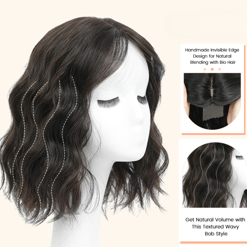 Ladies Wave Short Hair Toppers for Volume and Length