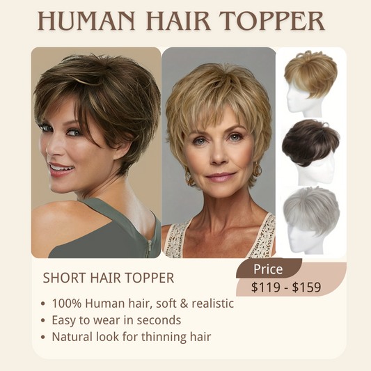 Silver Full Hand tied Mono Base 100% Virgin Remy Hair Topper