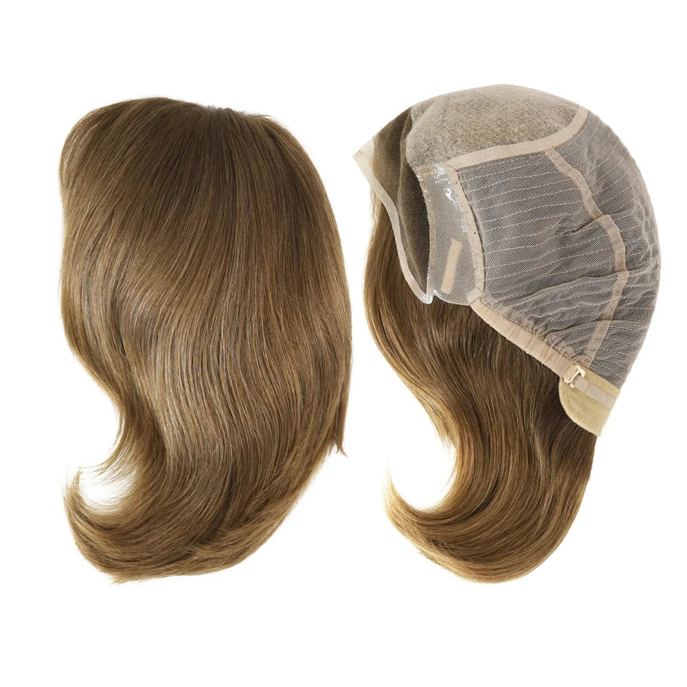 100% European Virgin Hair Wig Silky Straight Short Human Hair French Lace Front Wigs