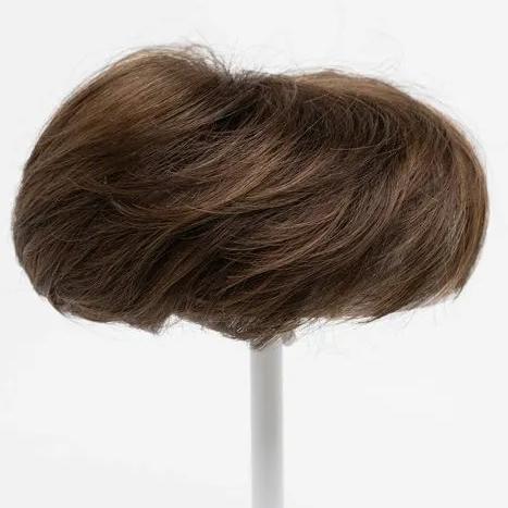 Short Pixie Cut Human Hair Topper with Bangs for Women