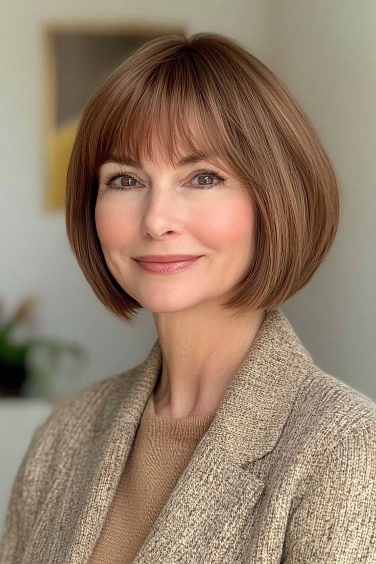 Comfortable&Breathable Straight Hair Topper With Bangs For Women With Thinning Hair