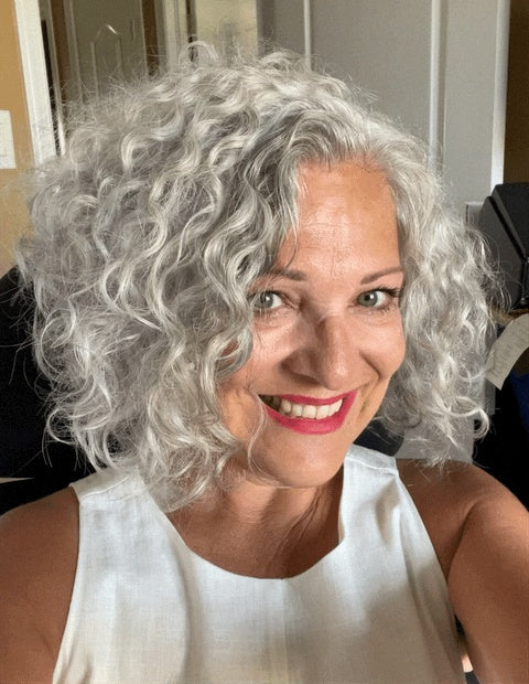 Short Fluffy Curly Clip in Hair Topper for Women