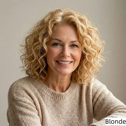 Premium Curly Mono Base Hair Toppers Human Hair for Women - VIVACROWN