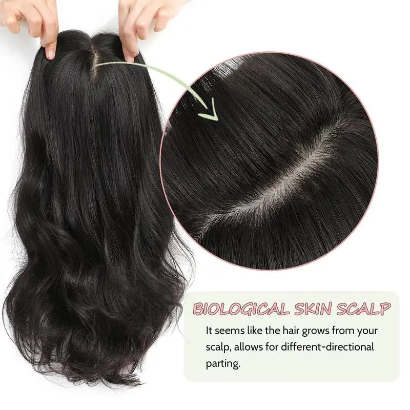 Premium Wavy Hair Topper for Women-Instant Confidence Boost！ - VIVACROWN