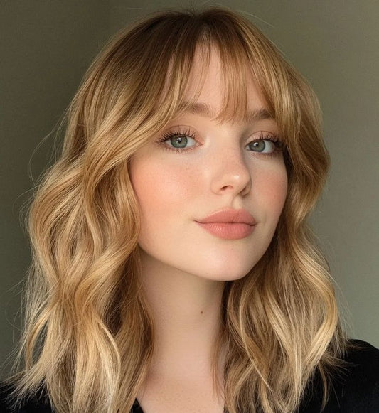Hot Sale Premium Wavy Hair Topper With Bangs for Thinning Hair – Natural Looking Voluminous Human Hair