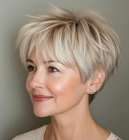 Summer Breathable Short Hair Topper for Thinning Hair