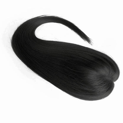 Brown Highlight Clip on Premium Human Hair Topper for Women