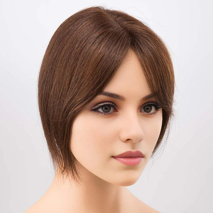 16*18CM Short Natural Hair Topper for Women Cover and Add Hair Volume for Thinning Hair