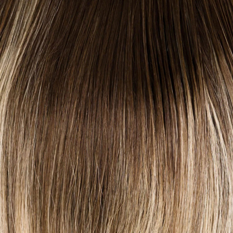 Ombre Balayage Human Hair Topper Without Bangs