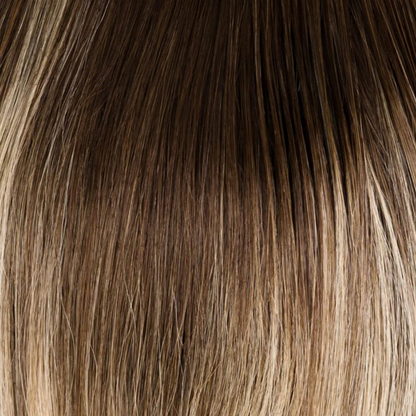 Ombre Balayage Human Hair Topper Without Bangs