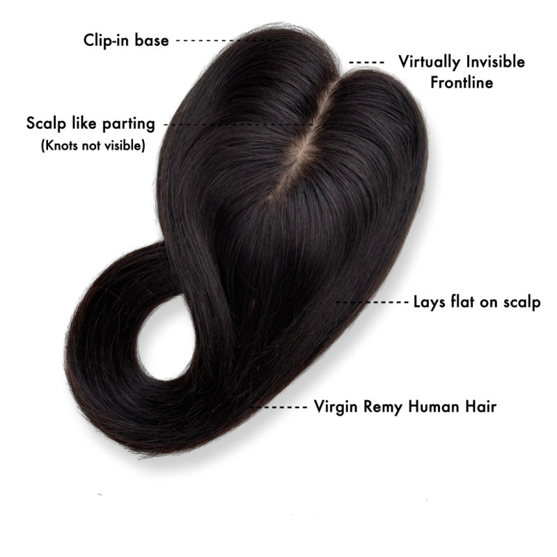 Hot Sale 10*12cm Virgin Remy Human Hair Topper for Women Hair Topper