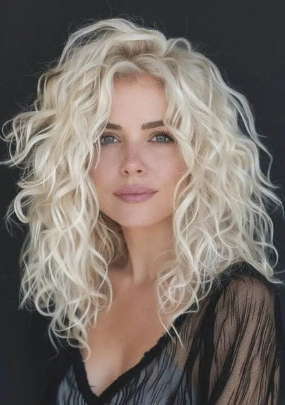 2025 New Curly Hair Toppers for Women with Thinning Hair-Cover Grays, Boost Volume - VIVACROWN