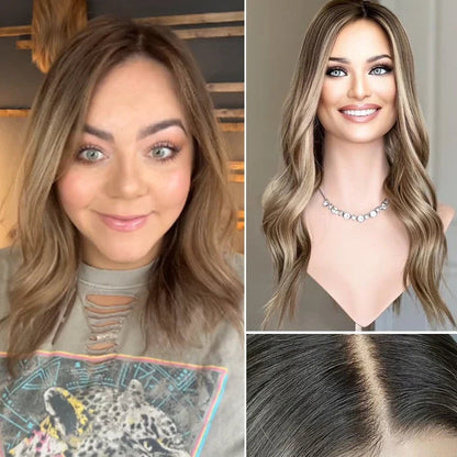 🔥Hot Sale🔥 Natural Wavy Hair Topper For  Women